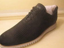 Cole Haan Men's Shoes 2.Zero Grand Laser Wingtip Oxford Black Nubuck-Grey 12W