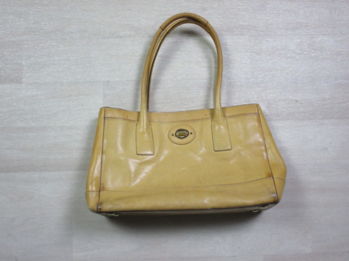 Coach Madeline Hampton Peanut Butter Leather Large Tote Bag Purse A0873-11554 - Foto 1 di 16
