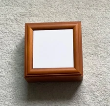 DYE SUB SUBLIMATION BLANK 4” x 4" KEEPSAKE/JEWELRY BOX FOR DYE SUBLIMATION TILE
