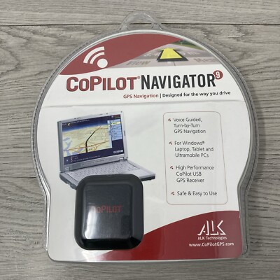 CoPilot Navigator 9 GPS Navigation for Windows by ALK Technologies New Sealed