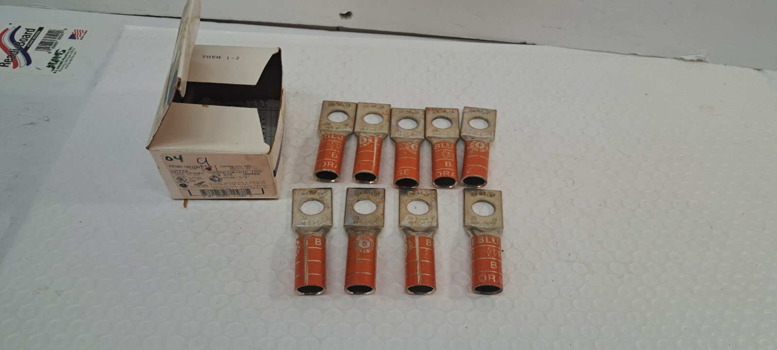 Penn-Union BLU-3/0S1 / BLU30S1 New Lug Compression 1hole 3/0AWG Box of 9