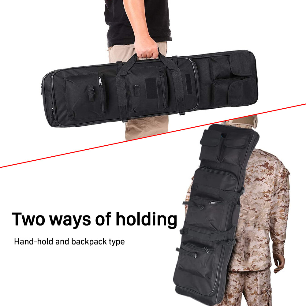 94/117cm Antislip Tactical Gun Bag Air Rifle Slip Bag Carry Case Foam