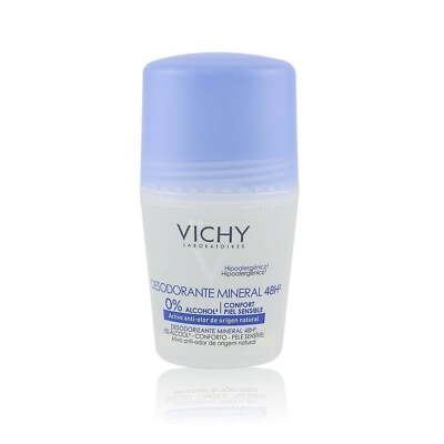 Vichy Deodorant Mineral Roll-on 48 Hour, 1.69 Oz