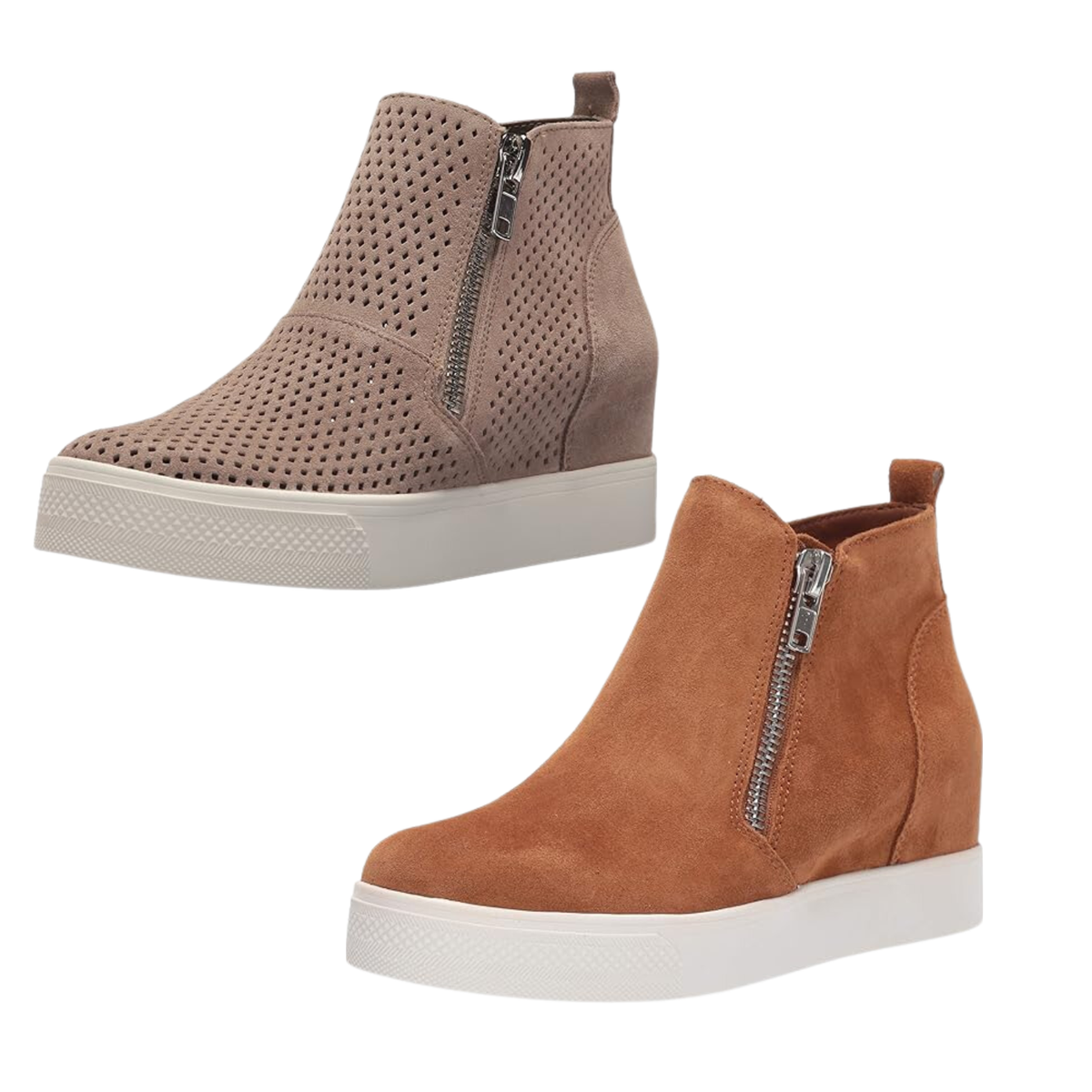 Steve Madden Women's Wedgie Fashion Side Zip Wedge Sneaker | eBay