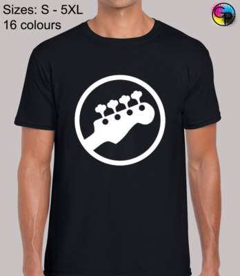 Bass Headstock Guitar Scott Pilgrim Comedy Film Novelty T-Shirt Top for Men  | eBay