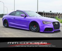 CUP Seitenschweller AnsäTze Schwarz Audi RS5 S5 A5 8T MK1 Side Skirts Leisten
