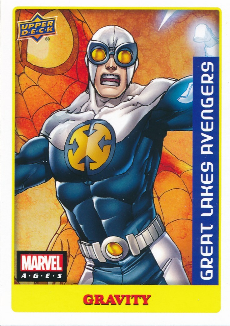 #35 GRAVITY 2020 2021 Upper Deck Marvel Ages STICKER PARALLEL