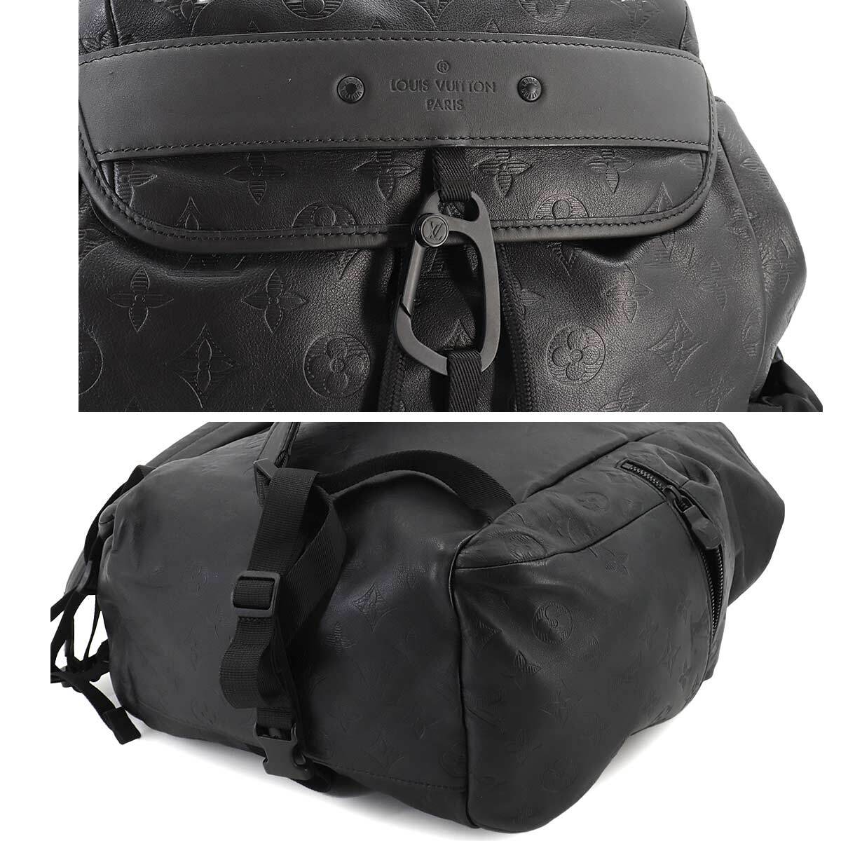 LOUIS VUITTON Monogram Shadow Discovery Backpack Black LOUIS VUITTON Monogram Shadow Discovery Backpack Black