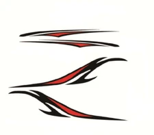 Stickers Stripes Sports Graphics Vinyl Decals Body Two Side Decor For Car Truck 