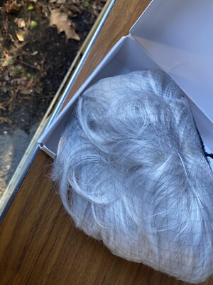 Feshfen Pixie Cut Medium GRAY Wig