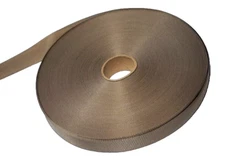 1" Tan Nylon Webbing Strap Binding Tape Milspec 5038 USA Made 10 Yards