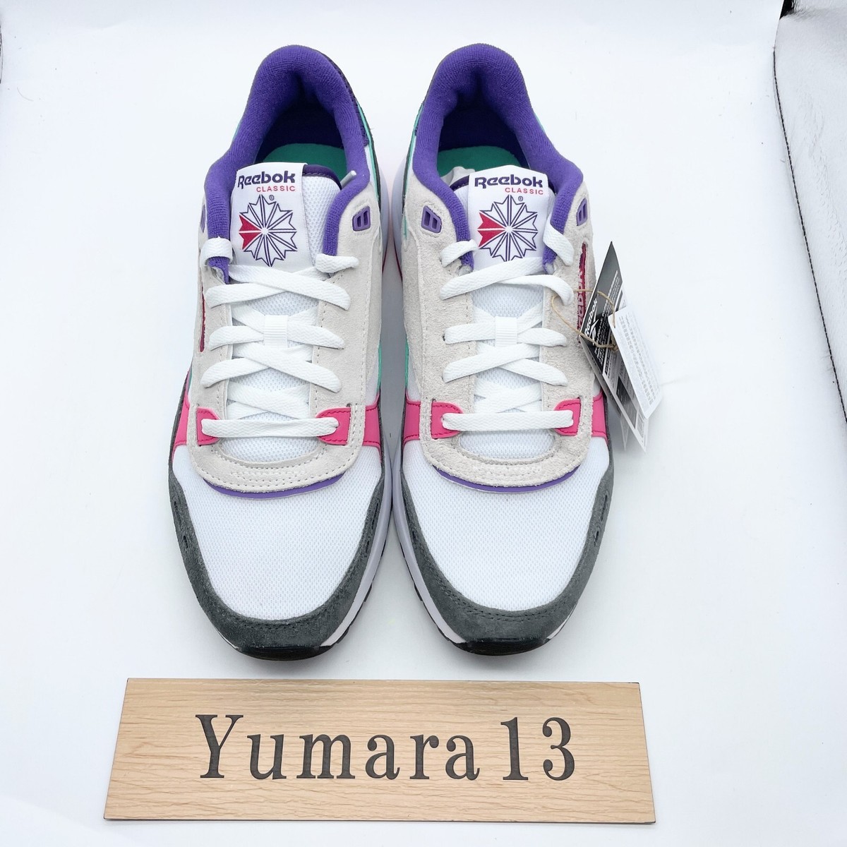 Reebok Classic Leather 2400 Chalk Grey Bold Pink 100201036 Men's