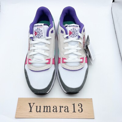 Reebok Classic Leather 2400 Chalk Grey 5 Bold Pink 100201036 Men's