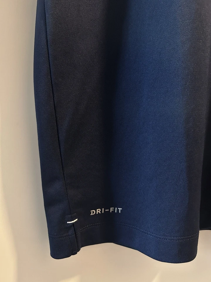 耐克 Dri-Fit 高尔夫 Polo 衫男式大号蓝色美国奥运会试验长跑道 2018 — 第 4/4 张图片