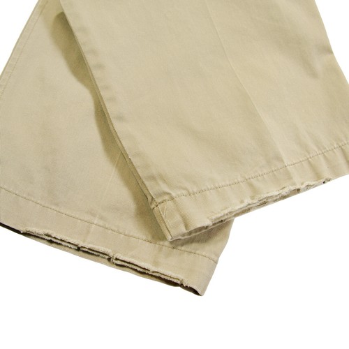 Cherokee Khakis Mens Cotton Pleated Front Trousers Beige Pants (Size 34 x 30) - Picture 5 of 5