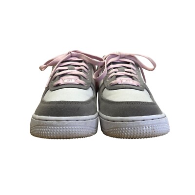 Nike Air Force 1 Low — Gray & Light Pink Leather Sneakers Nike Air Force 1 Low Top Shoes Sneakers PINK-GRAY GIRLS SZ  main image 4