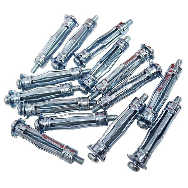 Zinc Plated Steel Molly Bolt Hollow Drive Wall Anchor Screws 11x52mm
