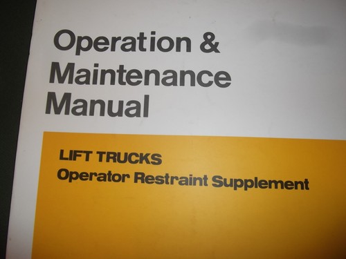 DAEWOO D50 D60 D70 FORKLIFT LIFT TRUCK OPERATION & MAINTENANCE MANUAL BOOK SET - Picture 5 of 8