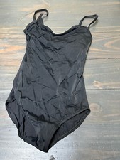 Balera Dance Gymnastics Ice Skating Leotard Body Suit LC Black Large Childrens