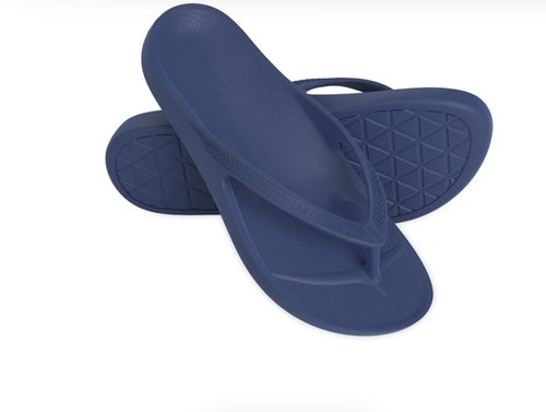 Lightfeet Unisex Arch Support Thongs (Navy Blue) - Picture 6 of 20