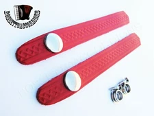 Accordion Bellow Straps w/Snaps Red Balghalter, Balgriemen