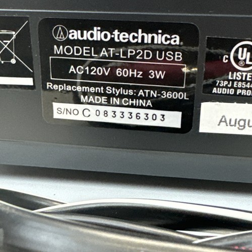 Audio Technica AT-LP2D unidad por correa USB tocadiscos reproductor de discos de música con cables - Imagen 8 de 18