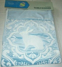 EASTER ~ Table Runner ~ 13" X 72" ~ EASTER BUNNY SILOUTTE