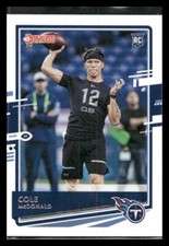 2020 Donruss #298 Cole McDonald Rookie Tennessee Titans