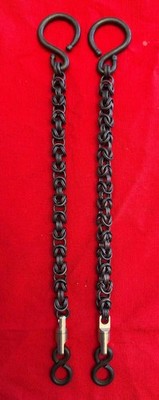 NICE PRETTY #2 Cowboy VAQUERO HANDMADE Bridle Bit 10 1/2'' REIN CHAINS