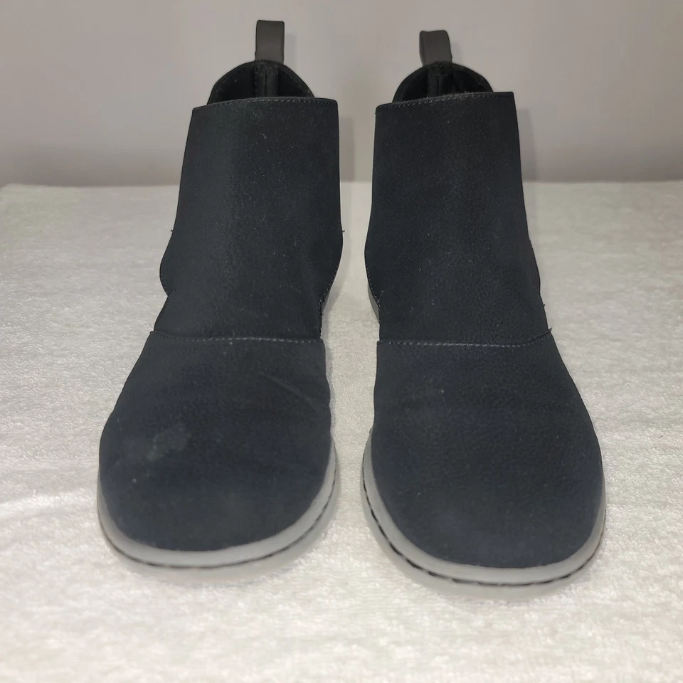 Clarks Cloud Steppers Botas Negro Gamuza 2X Gancho Lazo Para Mujer Talla 7M Cojín Suave Foto 2 de 4
