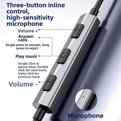 USB-C In-Ear Kopfhörer mit magnetischem Speicher und 384kHz/32Bit Audio
