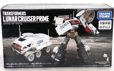 Transformers Takara Tomy Lunar Cruiser Optimus Prime Brandneu.