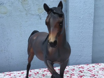 Breyer Horse Custom Classic Arabian Mare CAM Cm Shaded Bay Roan Repaint Prancing