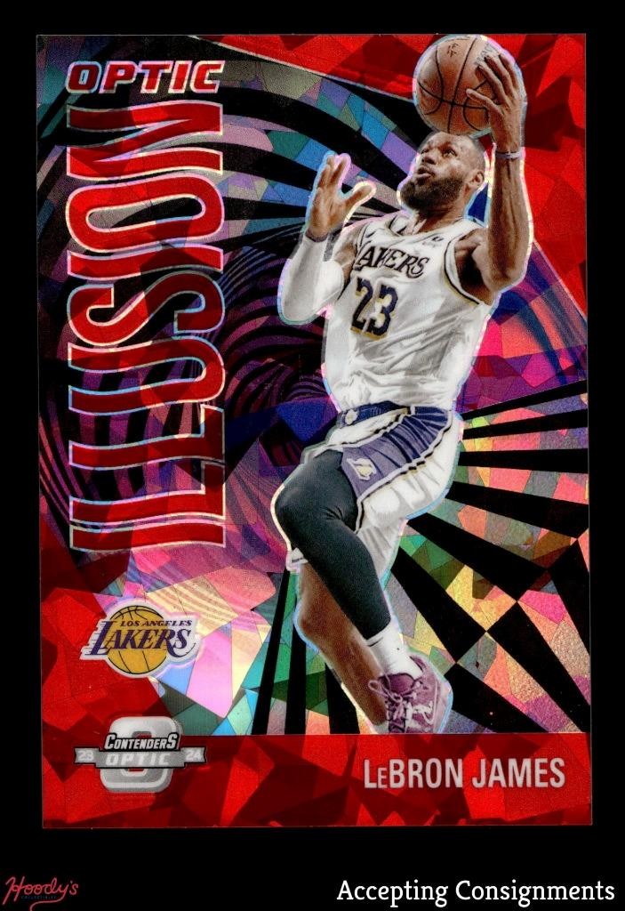 LeBron James 2023 Contenders Optic #23 Optic Illusion - Red