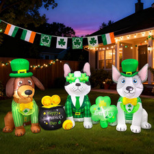 St. Patricks Day Inflatable Decorations Blow up Decor St Patrick'S Day Inflatabl