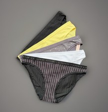 5-Pack Victoria's Secret sz S Stretch Cotton Logo Bikini Panty Bundle Set Lot