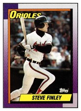 Steve Finley 1990 Topps #349 Baltimore Orioles VTG Baseball *318B