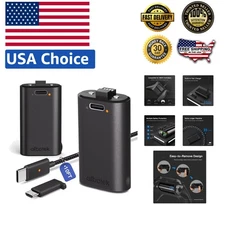 2 Pack Xbox Rechargeable Battery Pack - 1400mAh Play & Charge Kit with Type-C...