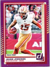 2025 Donruss #291 Jauan Jennings Press Proofs Purple
