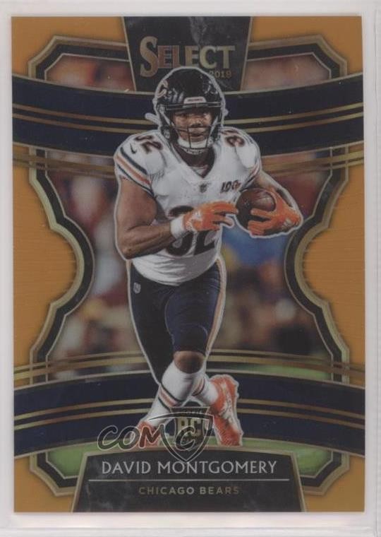 2019 Panini Select Concourse Orange Prizm 27/49 David Montgomery #27 i5f