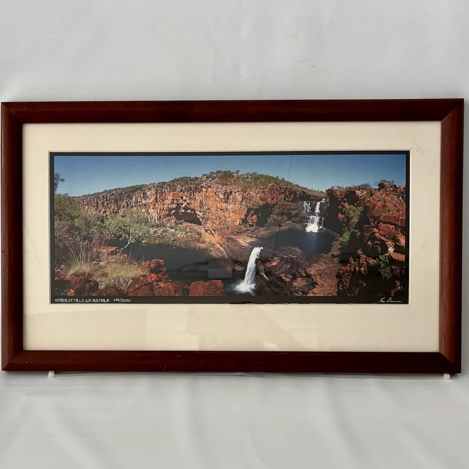 Ken Duncan Photograph Kimberly Falls, WA Australia 143/2000 Framed 24” x 14” - Image 3 of 4