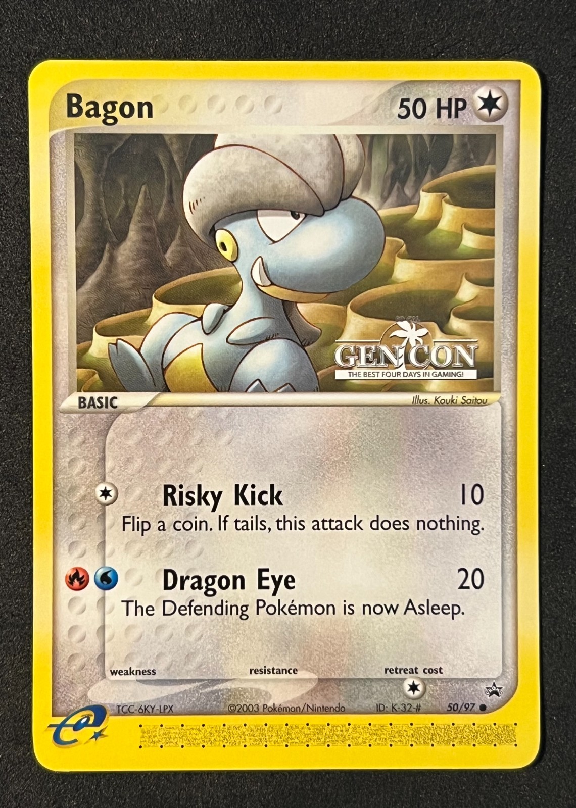 Pokémon EX "Dragon Series"-Bagon 50/97-GEN CON Black Star Promo Super Rare- NM