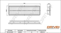 Dr!Ve+ DP1110.10.0515 Luftfilter Luftfiltereinsatz FüR Hyundai