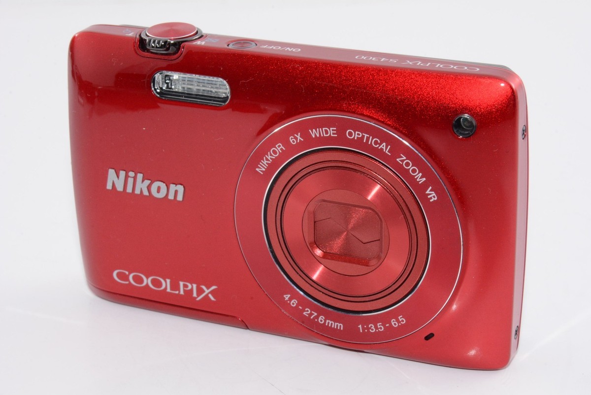 N.MINT] Nikon Coolpix S4300 Red Digital Camera From JAPAN
