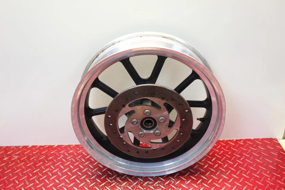 2011 HARLEY SPORTSTER XL 883 low 18" X 3.5" MAG REAR WHEEL RIM ROTOR SP108 - Image 2 of 4