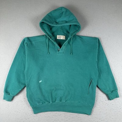 Vintage 90s LL Bean Russell Athletic Hoodie Men's XL Green