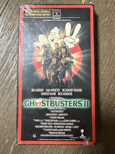 Ghostbusters 2 VHS “Not For Rental Or Resale For Promo Use Only” New Sealed - Picture 11 of 11
