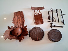 Vintage Marx 1960s Johnny West 11 Pc Lot Geronimo Accessories EB8 