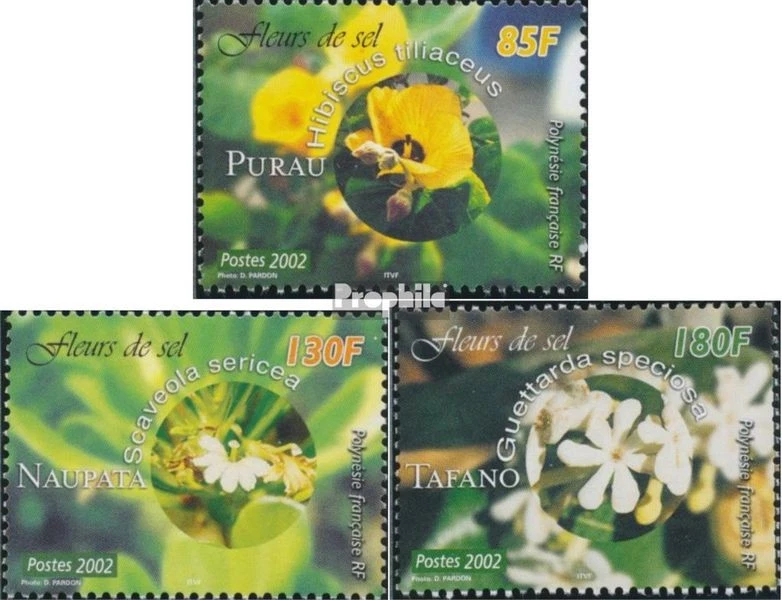 Timbres français polynésie 2002 Mi 878-880 (complète edition) neuf avec gomme or - Photo 1/1