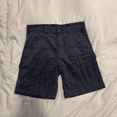 Emotionally Unavailable Shorts Cotton Geometric Print Made in Japan Navy Large